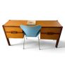 mid century vintage teak desk Image 4