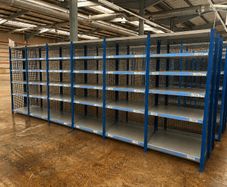 6 Bays Joined Used Shelving / Racking Large Qtys