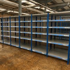 6 Bays Joined Used Shelving / Racking Large Qtys