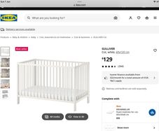 Ikea cot like new
