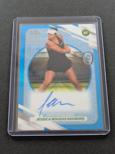 Jessica Bouzas Maneiro On Card Blue Autograph Refractor 088/150 2026 Topps Chrome Tennis