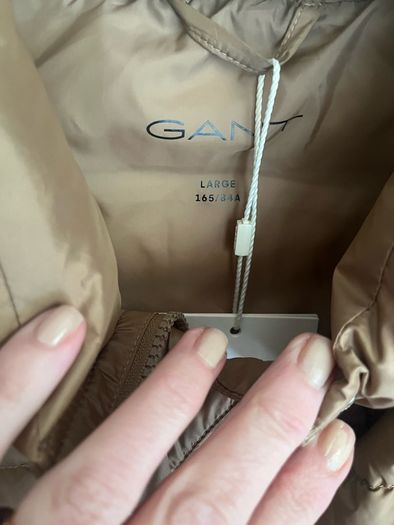 New Gant Gilet Large Gold Bronze