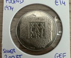 Poland 200 Zlotych (Silver) 1974 GEF