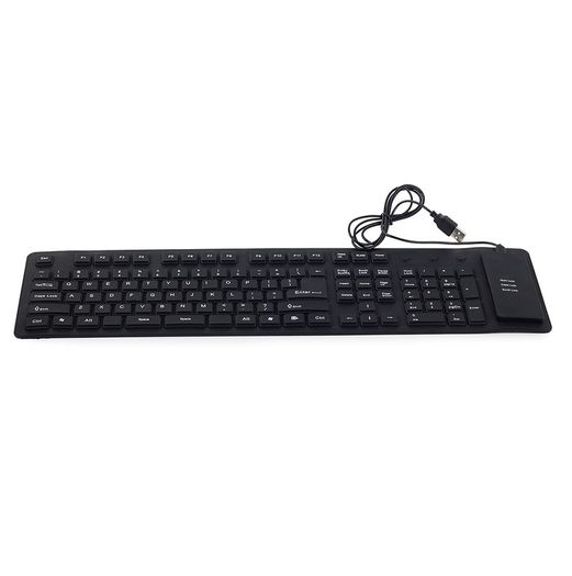 New Wired USB PC Waterproof Flexible Silicone Keyboard Soft Rubber QWERTY #1254