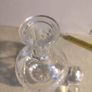 SMALL 22 CM. TALL Crystal Cut and Beveled Decanter NO STAMP Image 5