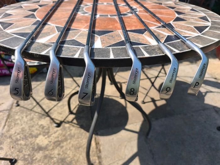 Set of golf clubs