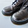 Dr martens 1460 8 hole chrome metallic lace up ankle patent boots UK5 EU38 US7 Image 10