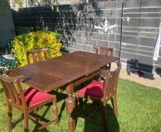vintage table and chairs