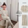Zara Kids Girl Sequin Silver Champagne trousers Sz 9 BNWT Image 3