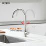 Kitchen Sink Taps Mixer with Single Lever High Arc 360 Swivel, Stainless Steel Kitchen Mixer Taps 1 hole with Chrome Finish, Classic Design[Energy Class A+] Image 7