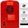 Coca Cola Mini Fridge 4 L/6 Can Portable Fridge/Mini Cooler Refrigerator for Food Beverages Drinks Skincare Snacks Home Bedroom Office Dorm Travel Car Boat, AC & DC Plugs Included (FREE POSTAGE) Image 7