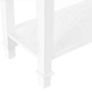 Console Table, 3-tier Hallway Table with Drawer and 2 Open Shelves, Retro Entry Table for Shoe Storage, White Image 9