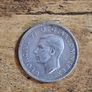 Great Britain UK 1940, One Shilling, George VI, English Crest, Silver Coin - free standard postage Image 2