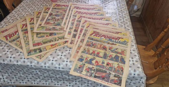 17x rare 1950 fripounet & marisette - inc. christmas eve issue #52