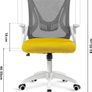 NEW SALE | Office Desk Chair, Ergonomic Mesh Chair With 90 Degree Flip-up Armrest Swivel Computer Chair With Lumbar Support, Adjustable Height, Back Support Image 3