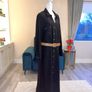 Brand New Ladies Black Shirt Dress with Gold Buttons and Brown Belt. Size UK 24 / EU 52 Image 4