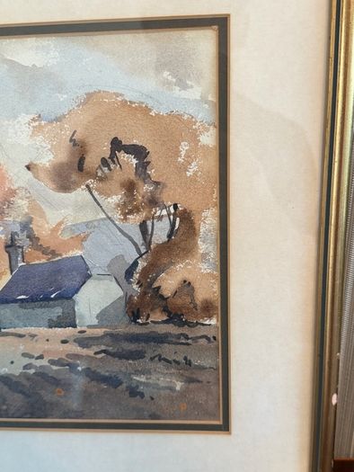 G. Oakley. 4 Original Watercolours. Framed. Irish Artist. Rural Scenes.