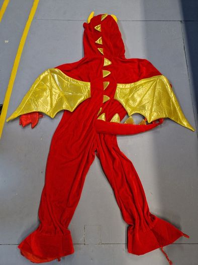 Wicked red dragon costume age 7-8 perfect condition