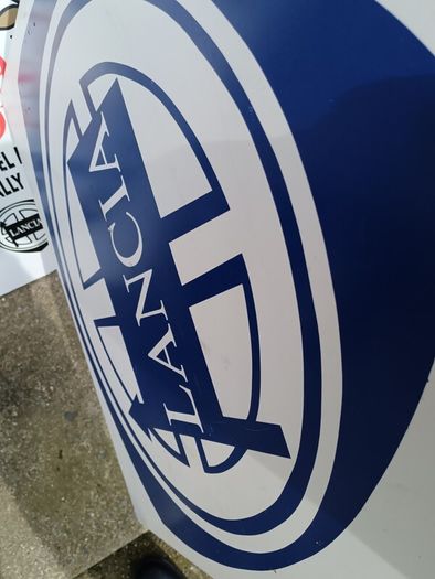 3 X Vintage Lancia Car Dealership Signs
