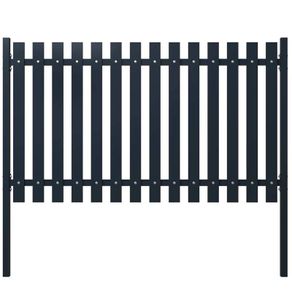 Fence Panel Anthracite 174.5x75 cm Powder-coated Steel