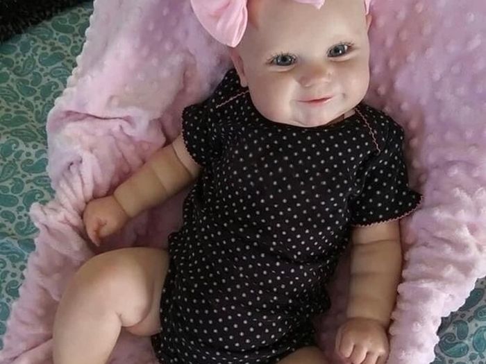 Reborn Baby Dolls 20 inch 50cm Two Options Reborn Baby Doll Toddler Lifelike Real Soft Touch Maddie with Hand-Drawing Hair Handmade Doll (FREE POSTAGE)