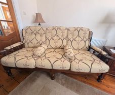 Sofa (Three Seater) and 2x Single Armchairs