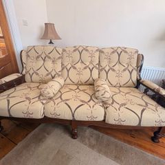 Sofa (Three Seater) and 2x Single Armchairs