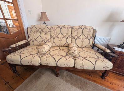 Sofa (Three Seater) and 2x Single Armchairs