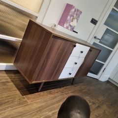 Mid century style side board and traditional console table