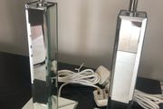 2 x Mirrored Lamp Stands