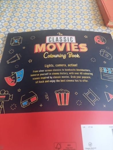 Classic movies colouring book.