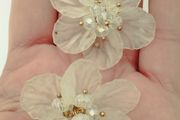 Delicate flower earrings.
