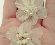 Delicate flower earrings.