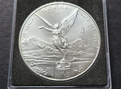 2010 Mexico Libertad 1 Oz .999 Silver Unc Coin