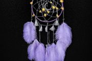 Dream Catcher with Light Handmade Sweet Dream Catchers with Lights Girl Bedroom Accessories Wall Hanging Decoration Blessing Gift (FREE POSTAGE)