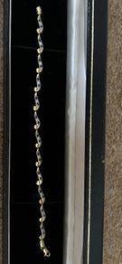 14k gold bracelet with Iolite