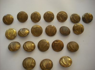 23 buttons irish volteers oglaigh na hereen irish army