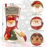 Christmas Stockings, 3 Pack 18" Personalized Xmas Stockings with 3D Snowflake Santa, Snowman, Reindeer for Family Holiday Christmas Party Decorations (FREE POSTAGE) Image 4