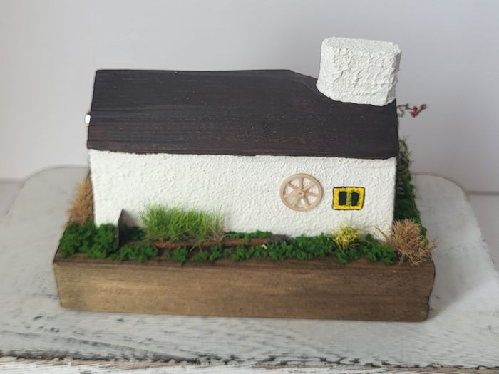 Handcrafted tiny wooden cottage