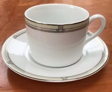 Vintage Mondrian Pattern Cup and Saucer by Royal Worcester