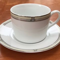 Vintage Mondrian Pattern Cup and Saucer by Royal Worcester
