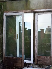 Patio doors (teak)