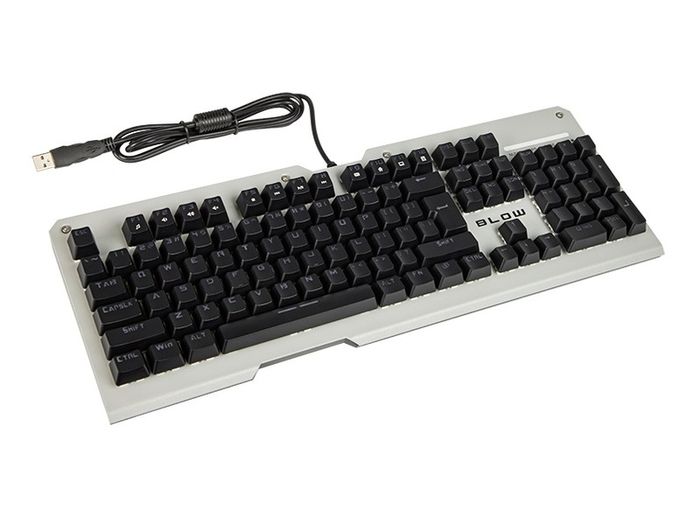 New 104 Keys QWERTY Wired LED Mechanical Gaming PC USB Metal Keyboard # 1500