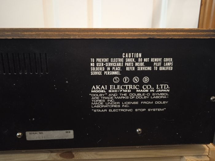 Akai GXC-710D stereo tape deck hifi audio cassete golden era
