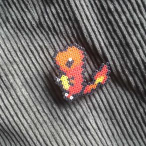 Handmade Charmander Pokemon Badge