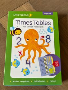 Unused - Times Tables - Pull The Tab Flashcards - Ages 5+ (Little Genius)