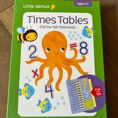 Unused - Times Tables - Pull The Tab Flashcards - Ages 5+ (Little Genius)