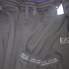 Emporio armani EA7 joggers bottoms size  XXL black Brand new with tag