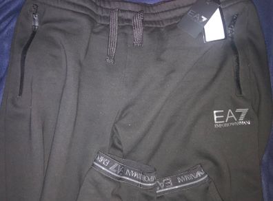Emporio armani EA7 joggers bottoms size  XXL black Brand new with tag