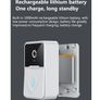 True Wireless Video Doorbell, HD camera, Night Vision, Intercom Image 5
